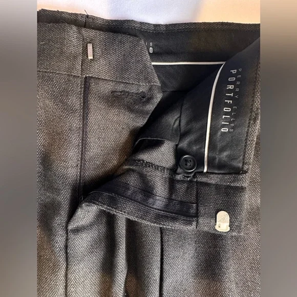 Perry Ellis mens gray dress pants - Picture 4 of 5